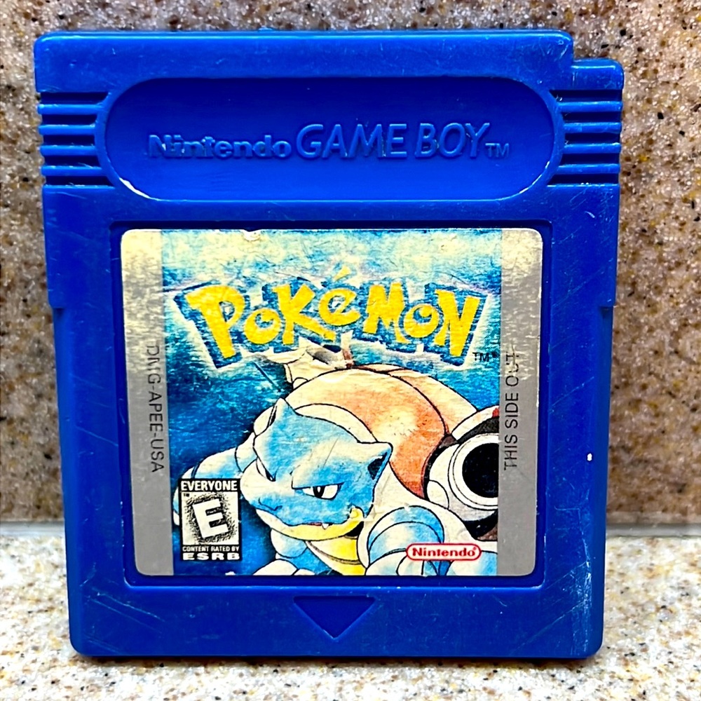 Pokemon Blue Version Game Only Save Battery Nintendo Game Boy Vintage